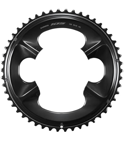 SHIMANO FC-5800 ROAD 105 2x11S Chainring 50 Teeth Black : Amazon